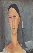 Hanka Zborowska au bougeoir (mk38), Amedeo Modigliani